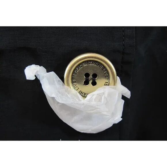 SALE!! NWT-Isaac Mizrahi Black with Pink Lining XL Weather Resistant Trench Coat - Picture 8 of 12